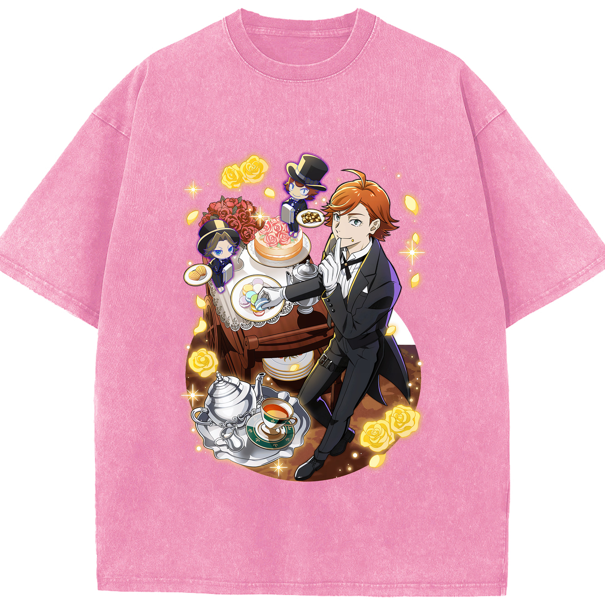 （画像用） 文豪ストレイドッグス Bungo Stray Dogs 綿100% ヴィンテージ風 半袖Tシャツ（フロントプリント）
